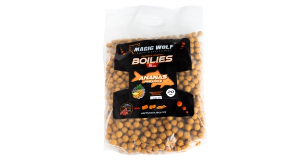 MAGIC WOLF - Kŕmne Boilie 5 kg 24 mm Ananás