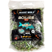 MAGIC WOLF - Kŕmne boilies 5 kg 20 mm Mušle