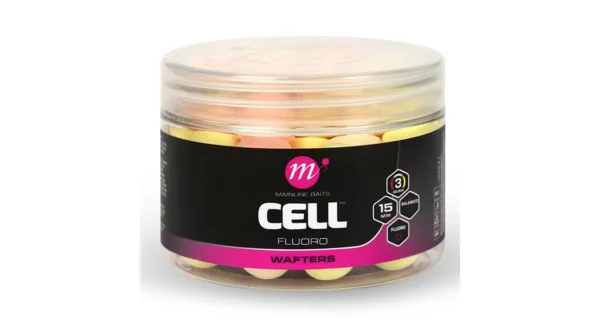 MAINLINE - Balanced Boilie Fluoro Wafters Pink Yellow White Cell 15 mm