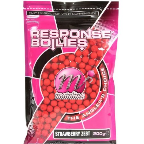 MAINLINE - Boilie Shelf Life Response Strawberry Zest 15 mm 450 g