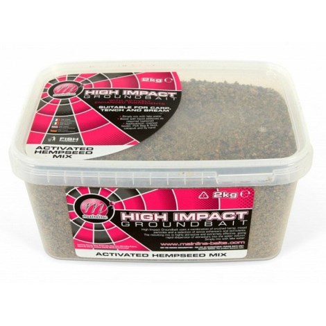 MAINLINE - Kŕmna zmes High Impact Groundbait Active Hempseed mix 2 kg