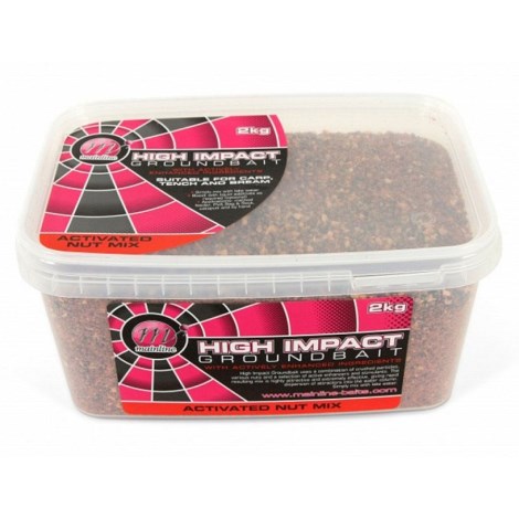 MAINLINE - Kŕmna zmes High Impact Groundbait Active Nut Mix 2 kg