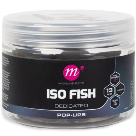 MAINLINE - Plávajúce Boilie Pop-Ups ISO Fish 13 mm 150 ml