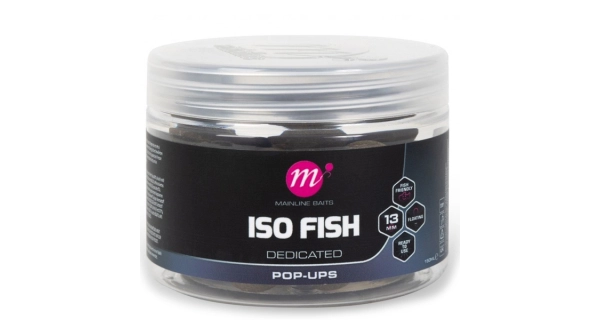 MAINLINE - Plávajúce Boilie Pop-Ups ISO Fish 15 mm 150 ml