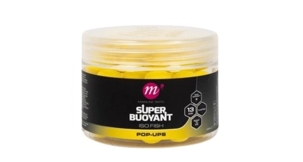 MAINLINE - Plávajúce Boilie Super Buoyant Pop-Ups ISO Fish 13 mm Yellow