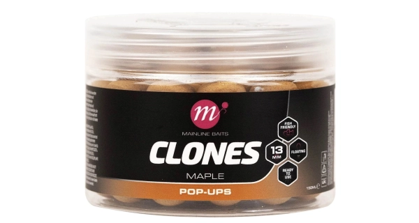 MAINLINE - Plávajúce boilies Clones Pop Ups Maple 13 mm Javor