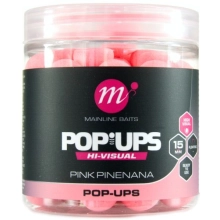 MAINLINE - Plávajúce boilies High Visual Pop-ups Pink Pinenana 15 mm