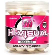 MAINLINE - Plávajúce boilies Pop-Up Hi-Visual 15 mm Milky Toffee