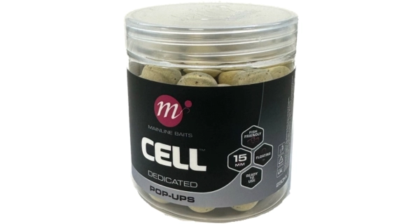MAINLINE - Plávajúce boilies Pop Ups Dedicated Cell 15 mm 250 ml