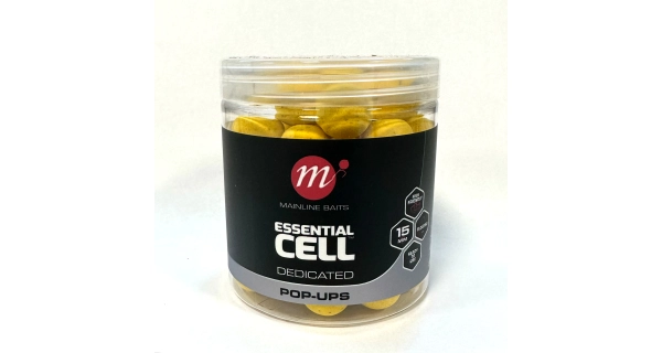 MAINLINE - Plávajúce boilies Pop Ups Dedicated Essential Cell 15 mm 250 ml