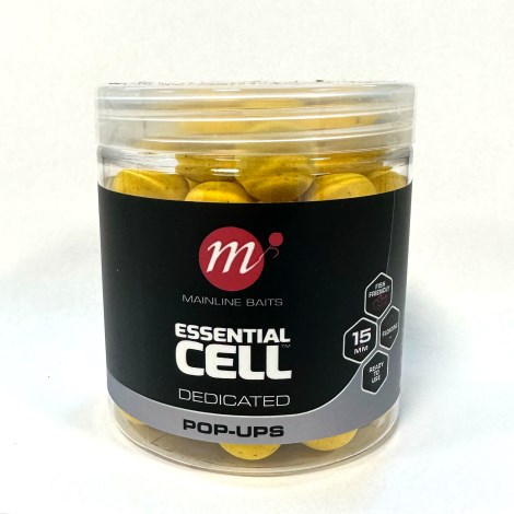 MAINLINE - Plávajúce boilies Pop Ups Dedicated Essential Cell 15 mm 250 ml