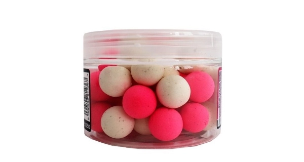 MAINLINE - Plávajúce boilies Pop-ups Pink & White Cell 14 mm 150 ml