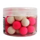 MAINLINE - Plávajúce boilies Pop-ups Pink & White Essential Cell 14 mm 150 ml