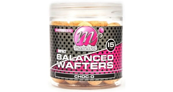 MAINLINE - Vyvážené boilies High Impact Balanced Wafters 15 mm Choc-O