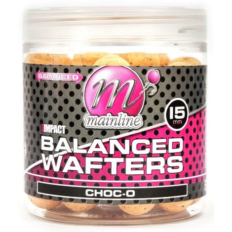 MAINLINE - Vyvážené boilies High Impact Balanced Wafters 15 mm Choc-O