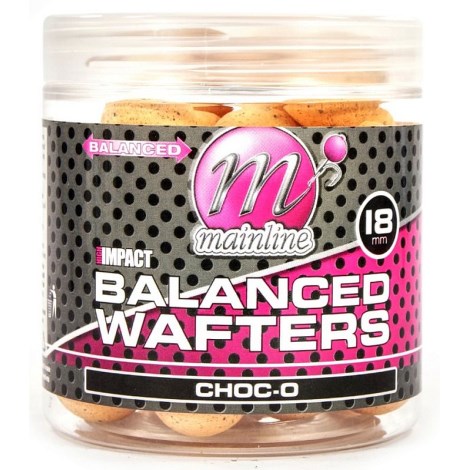 MAINLINE - Vyvážené boilies High Impact Balanced Wafters 18 mm Choc-O