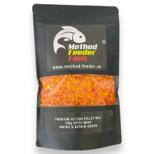 METHOD FEEDER FANS - Pelety Action Fluo Korenené Mäso 700 g