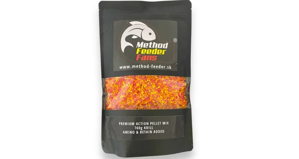 METHOD FEEDER FANS - Pelety Action Fluo Krill 700 g