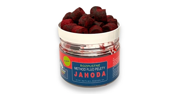 METHOD FEEDER FANS - Pelety rozpustné Jahoda 16 mm 150 ml
