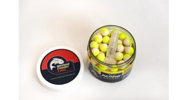 METHOD FEEDER FANS - Plávajúce Boilies Duo Energy Ananás 12mm 150ml + Sprej Esencia 2ml