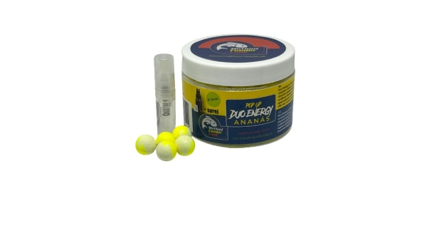 METHOD FEEDER FANS - Plávajúce Boilies Duo Energy Ananás 12mm 150ml + Sprej Esencia 2ml