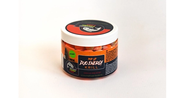 METHOD FEEDER FANS - Plávajúce Boilies Fans Energy Krill 12mm 150ml + Sprej Esencia 2ml