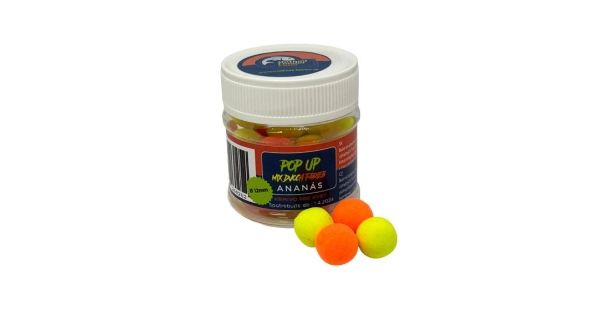 METHOD FEEDER FANS - Plávajúce boilies Fluo 50 ml 12 mm Ananás