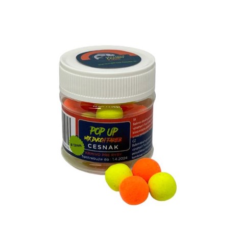 METHOD FEEDER FANS - Plávajúce boilies Fluo 50 ml 12 mm Cesnak