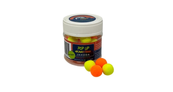 METHOD FEEDER FANS - Plávajúce boilies Fluo 50 ml 12 mm Jahoda