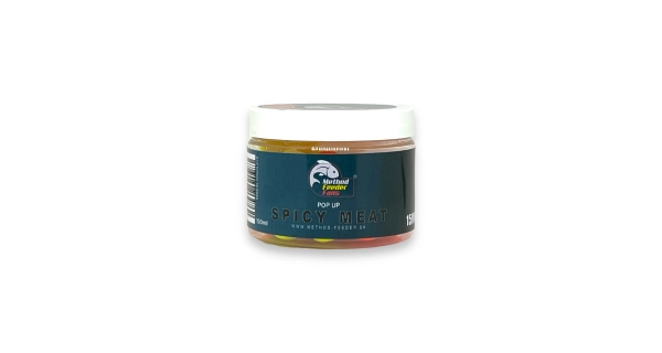 METHOD FEEDER FANS - Plávajúce Boilies Fluo Korenené Mäso 15 mm 150 ml