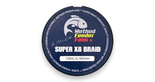METHOD FEEDER FANS - Šnúra na Feeder Super X8 Feeder Braid 150 m 0,165 mm 13,9 kg