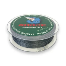 METHOD FEEDER FANS - Šoková Šnúra Shock Braided Line 4 Sivá 100 m 0,235 mm 11,60 kg