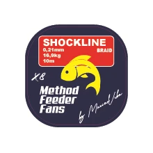 METHOD FEEDER FANS - Šoková šnúrka Shockline X8 0,21 mm 10 m