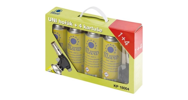 MEVA - Sada plynový UNI Horák + 4 Kartuše