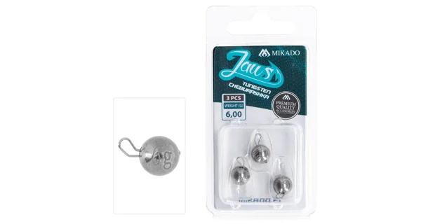 MIKADO - Čeburaška Volfrám Jaws 6 g 3 ks