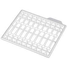 MIKADO - Dlhá zarážka Priehľadná 2 ks