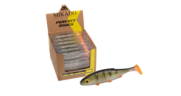 MIKADO - Gumová nástraha Perfect Roach 13 cm Natural Perch 36 ks