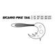 MIKADO - Gumová Nástraha Sicari Pike Tail 24 cm 67 g Fire Tiger