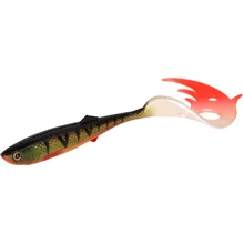 MIKADO - Gumová nástraha Sicario Pike Tail 8,5 cm Bloody Perch 4 ks