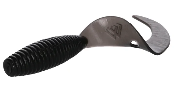 MIKADO - Gumová Nástraha Twister 3,8 cm Čierna 10 ks