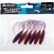 MIKADO - Gumová Nástraha Twister 6,4 cm Violet 6 ks