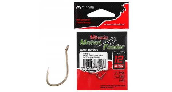 MIKADO - Háčik s protihrotom Method Feeder 36 veľ. 10 BR 10 ks