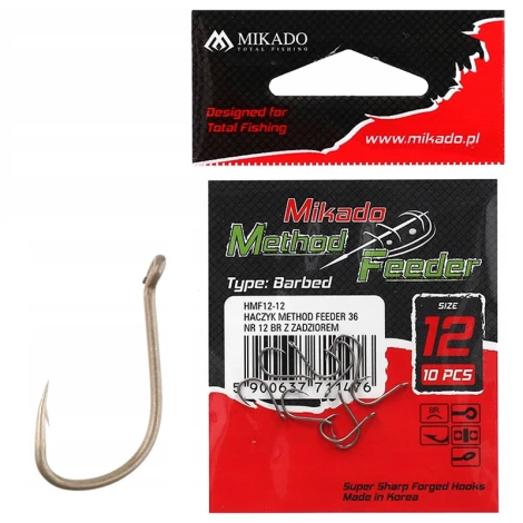 MIKADO - Háčik s protihrotom Method Feeder 36 veľ. 10 BR 10 ks