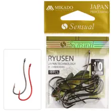 MIKADO - Háčik Sensual Ryusen With Ring veľ. 8 10 ks Červený