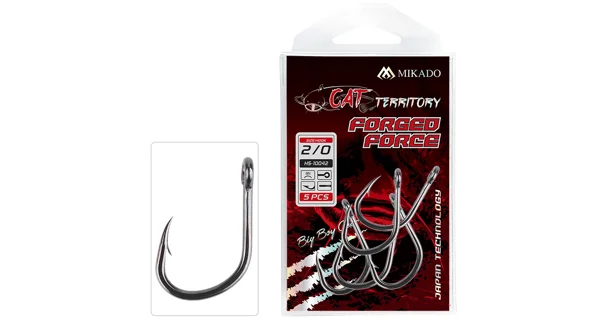 MIKADO - Háčiky Cat Territory Forged Force BN veľ. 2/0 5 ks