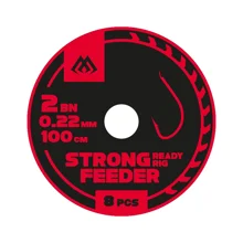 MIKADO - Hotový Náväzec Strong Feeder Nr. 2 0,22 mm/100 cm veľ. 2 10 ks