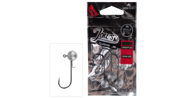 MIKADO - Jigové hlavičky Jaws Classic 12 g vel. 1 BN 3 ks