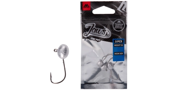 MIKADO - Jigové hlavičky Jaws Micro 0,8 g veľ. 2 BN 3 ks