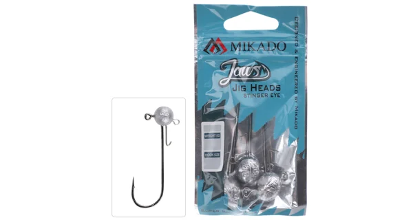 MIKADO - Jigové hlavičky Jaws Stinger Eye 15 g veľ. 6/0 BN 3 ks