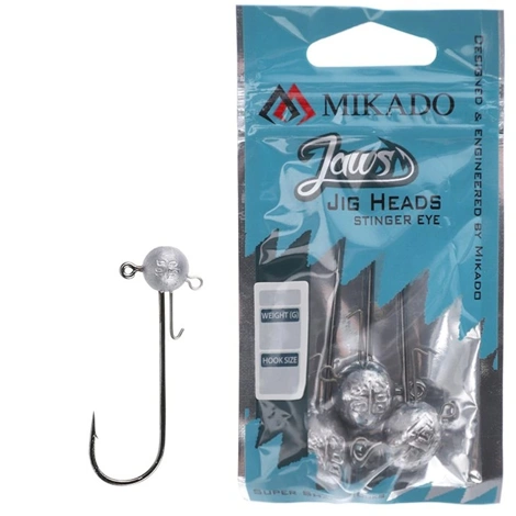 MIKADO - Jigové hlavičky Jaws Stinger Eye 20 g veľ. 10/0 BN 3 ks